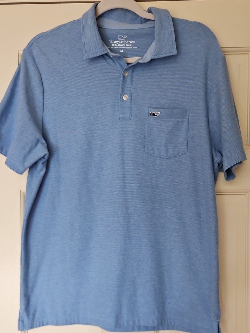 Vineyard Vines Men’s Pocket Polo - Sky Blue Heather